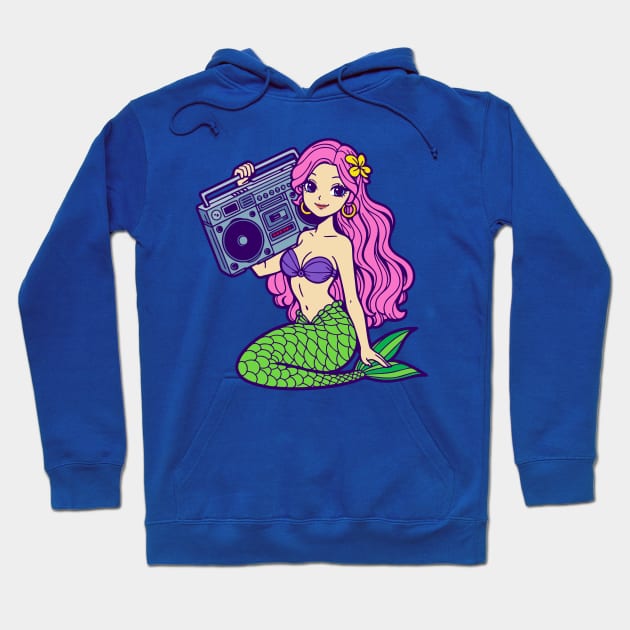 Mermaid Radio Hoodie by DavesTees